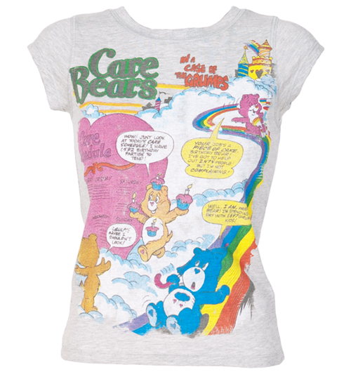 Ladies Care Bears Comic Cover T-Shirt from