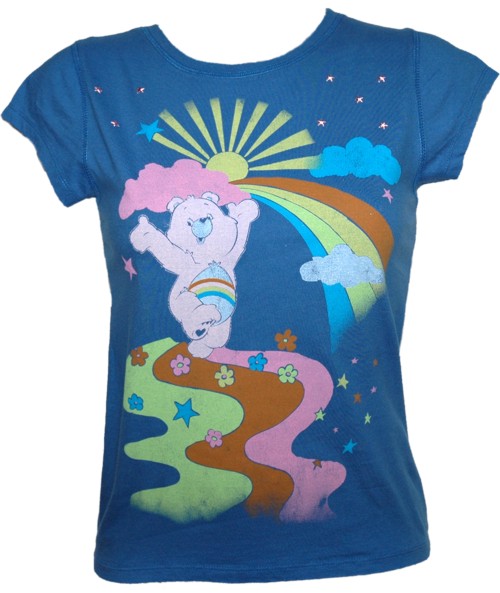 Ladies Care Bears Rainbow T-Shirt from Famous Forever