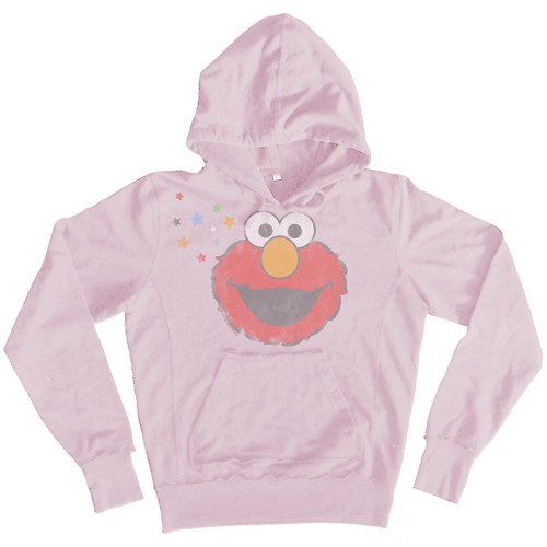 Ladies Elmo Face Fleeced Hoodie from Famous