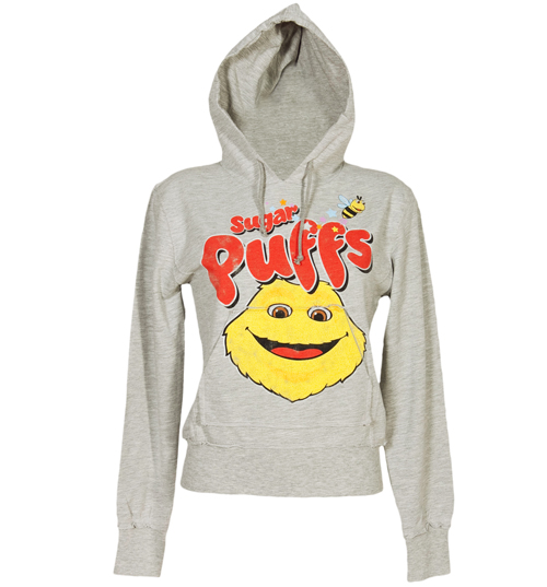 Ladies Grey Sugar Puffs Hoodie from Famous Forever