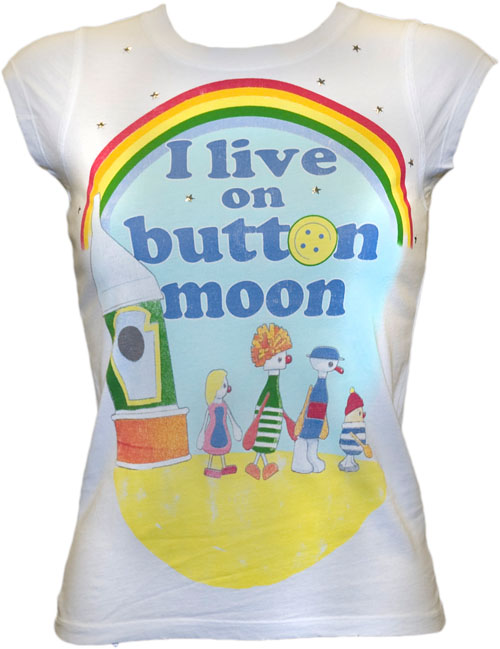 Ladies I Live On Button Moon T-Shirt from Famous Forever