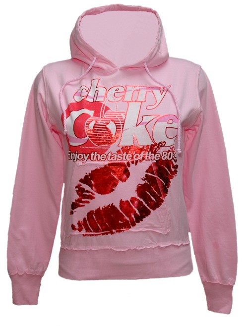 Ladies Pink Cherry Coke Hoodie from Famous Forever