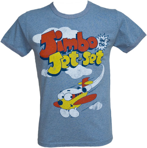 Men` Marl Blue Jimbo and the Jet Set T-Shirt from Famous Forever