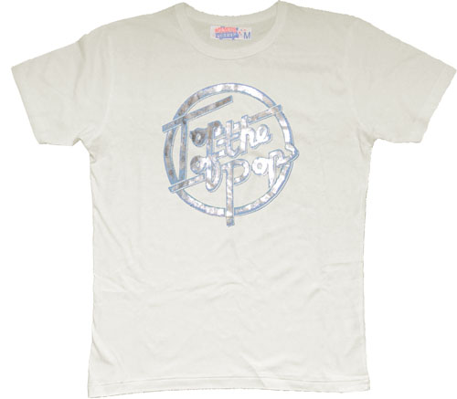Men` Top Of The Pops Logo T-Shirt in White From Famous Forever