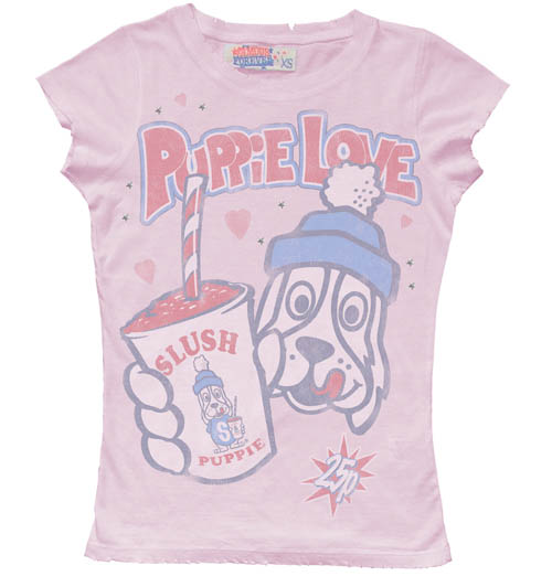 Puppie Love Ladies Slush Puppie T-Shirt from Famous Forever