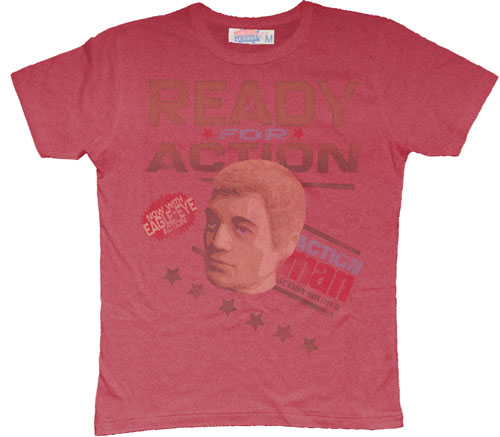Ready For Action Menand#39;s Action Man T-Shirt from Famous Forever