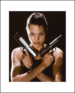 FamousRetail Angelina Jolie and#39;Lara Croftand39; unsigned 10x8 photo