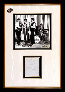 FamousRetail Beatles signed sheet