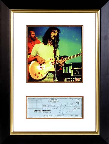 FamousRetail Frank Zappa signed cheque