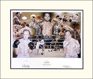 Henry Cooper signed Limited Edition print by Doig
