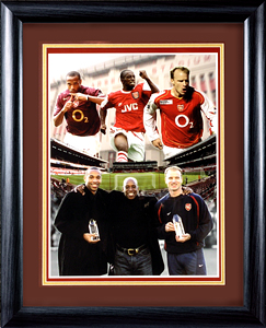 FamousRetail Henry Wright and Bergkamp 12x16 Montage