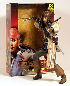 FamousRetail Johnny Depp as Captain Jack Sparrow and#39;Pirates of the Caribbeanand39; figurine