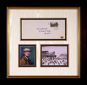 FamousRetail L.S. Lowry signed envelope