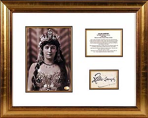 FamousRetail Lillie Langtry signed card