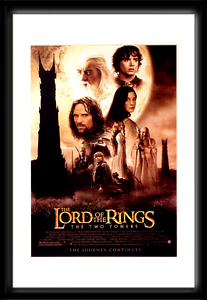 FamousRetail LOTR The Two Towers film poster