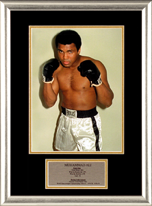 FamousRetail Muhammad Ali photograph and plaque