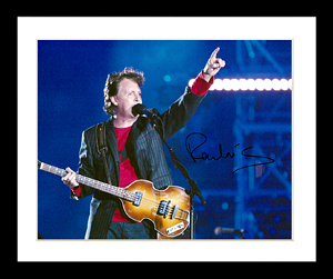 Paul McCartney signed 11x14 photo