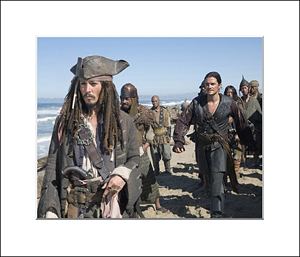FamousRetail Pirates of the Caribbean unsigned 10x8 photo