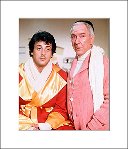 FamousRetail Sylvester Stallone with Mickey unsigned 8x10 photo