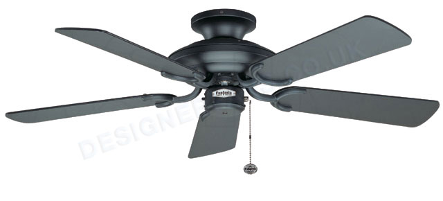 Mayfair 42 inch matt black ceiling fan.
