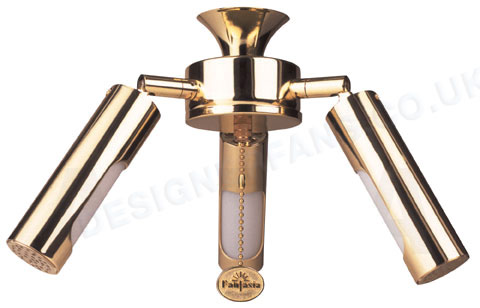 Fantasia Polaris polished brass ceiling fan