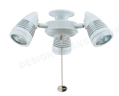Fantasia Sorrento white ceiling fan light kit.