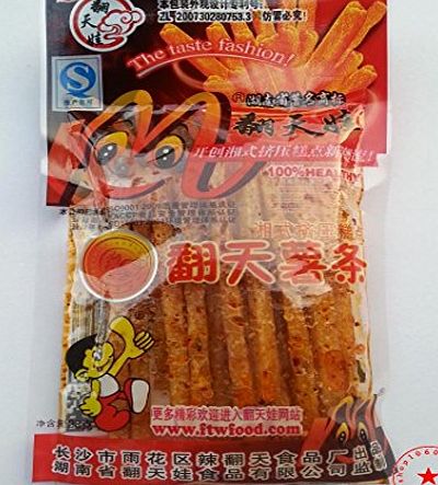 fantat.trading Chinese Special Snack Food: Spicy Gluten fan tian wa fan tian shu tiao La Tiao 10 Packages 10*28g