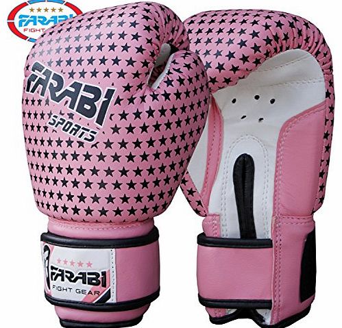 Farabi Sports Farabi 4-Oz Kids Boxing Sparring Punching Bag Training Gloves Junior Pink