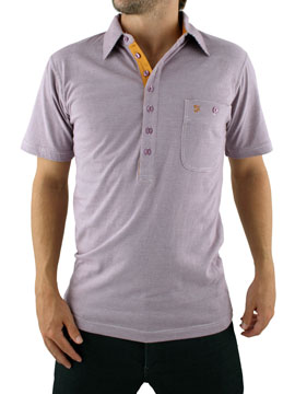 Purple Lloyd Stripe Polo Shirt