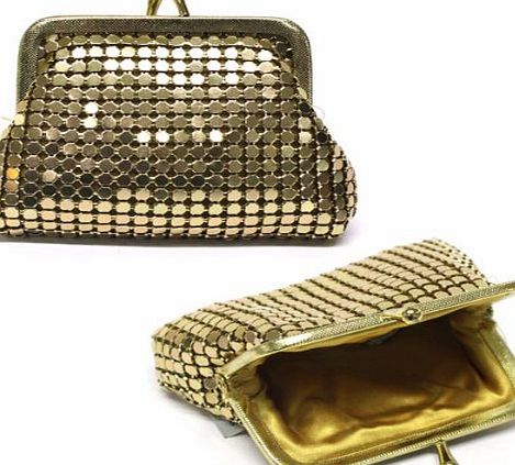 FARFALLA Chainmail Purse Color-Gold