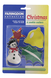 Christmas Set Of 4 Snowman Cookie/Pastry Cutters