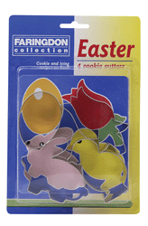 Easter Set Of 4 Cookie/Pastry Cutters