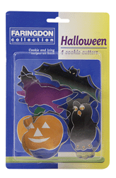 Halloween Set Of 4 Cookie/Pastry Cutters