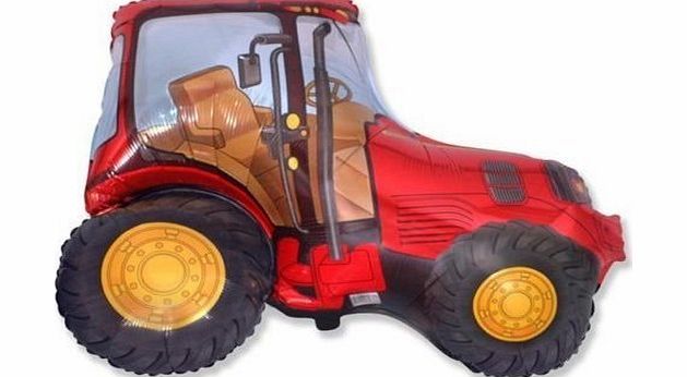 farmyard party Red Tractor 26`` Foil Balloon - Farmyard Party
