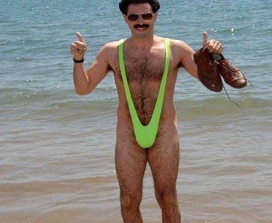 Fashion Accessory BORAT SEXY MANKINI THONG GREEN ONE SIZE STAG NIGHTS FANCY DRESS BEACH PARTY