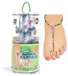 The Bead Shop 100 Cool Tubes Barefoot Sandals
