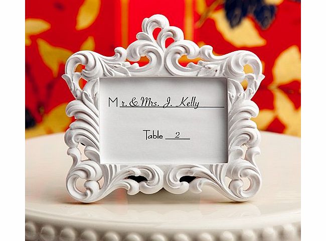 Fashioncraft Mini Photo Frames Baroque White Vintage Look for Wedding/Christmas or Other Occasions