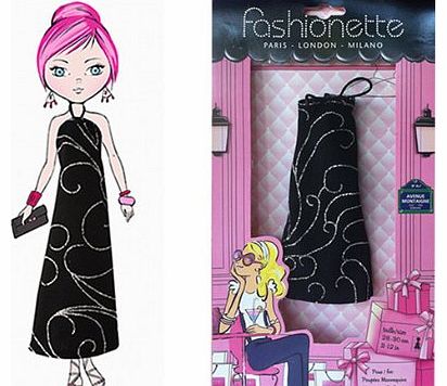 Fashionette - Look ``Hortense`` - Gala dress for 10.5 inch dolls : Bratz, Bratzillaz, Moxie Girlz...
