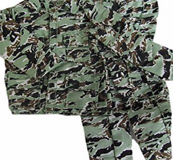 Barbie Ken Action Man G.I. Joe Doll clothes army combat Camouflage No: 2 - 2 piece trousers & jacket outfit - posted from London by Fat-Catz