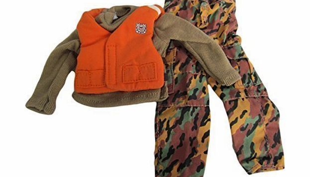 fat-catz-copy-catz Barbie Ken Action Man G.I. Joe Doll clothes Orange U.S Coast Guard Life Vest, Jumper amp; Trousers 3 piece outfit (Not Mattel) by Fat-Catz-copy-catz