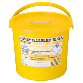 7Ltr Sharpsguard With Yellow Lid (Each)
