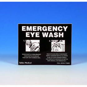 Sign Emergency Eye Wash 155 x 120mm Adhesive