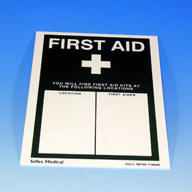Sign First Aid Located At 175 x 250mm Adhesive