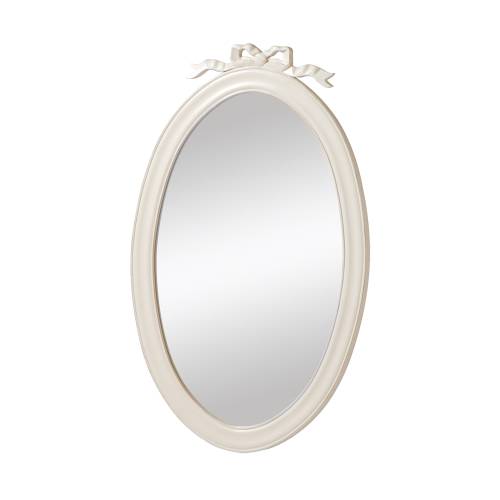 Fayence Painted Oval Mirror
