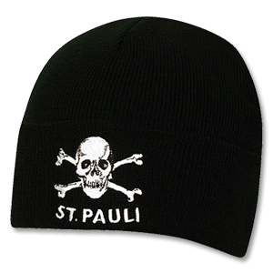 06-08 St Pauli `kull`Knitted Hat - Black