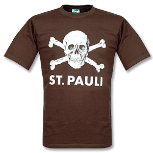 06-08 St Pauli Skull Tee - Brown