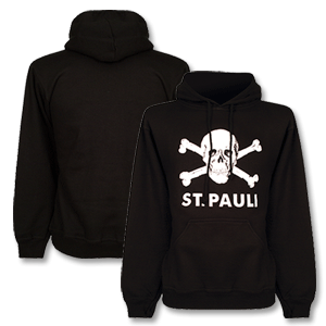 St Pauli Skull 1 Hooded Sweat Top - Black