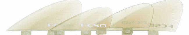 FCS B5 Bonzer Performance Glass 4 Fins - Clear