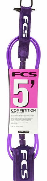 FCS Comp Purple Leash - 5ft 0