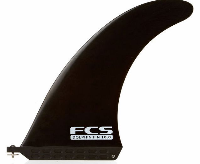 FCS Dolphin Natural Glass Flex Black Fin - 10 inch